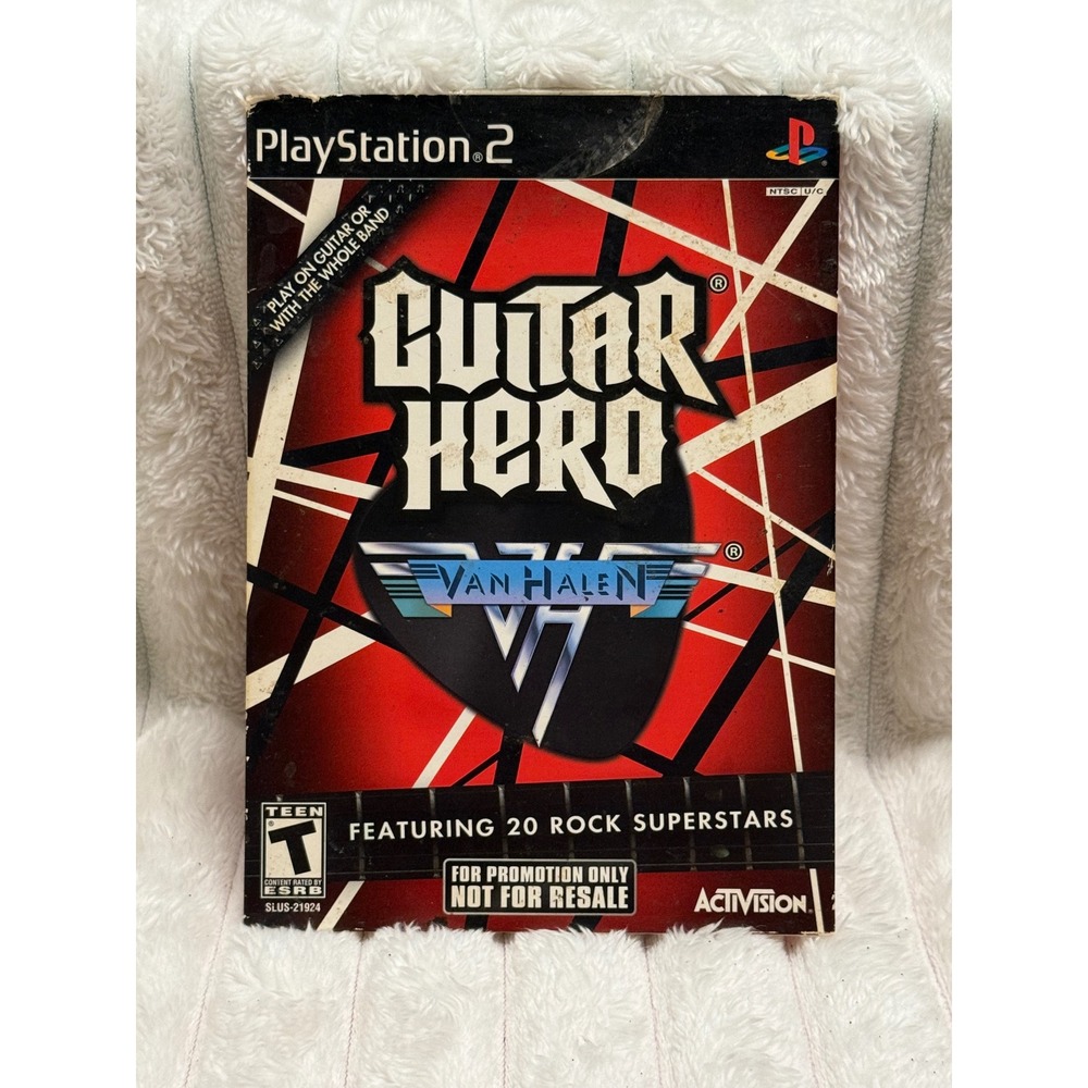 Guitar Hero Van Halen PS2 Promotional Not For Resale NFR Promo Disc w/ Sleeve
